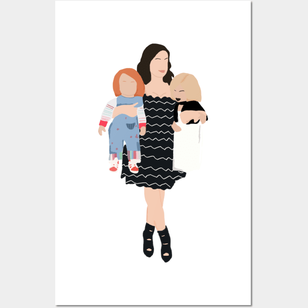 Jennifer, Chucky, and tiffany Wall Art by artoftilly